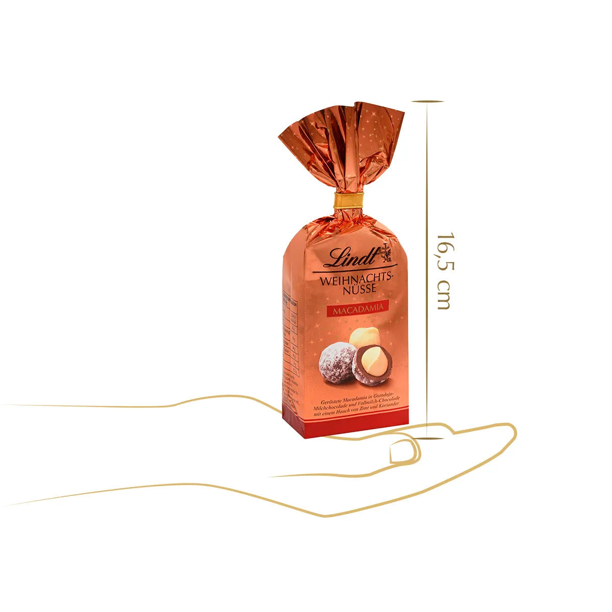 Lindt Macadamia Weihnachtsmandeln 100g Beutel