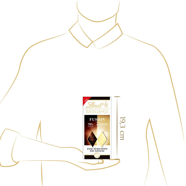 Lindt EXCELLENCE Fusion 70% & Weiß 100g