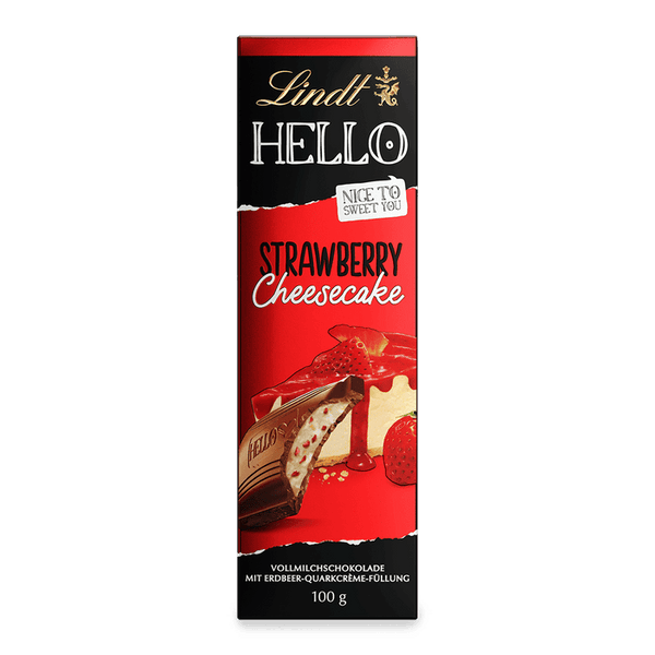 Lindt HELLO Strawberry Cheesecake Tafel 100g