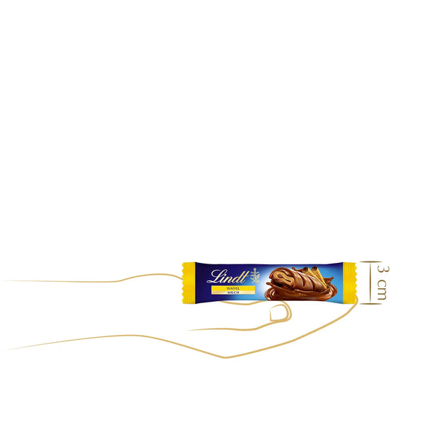Lindt Waffel Riegel | Knusprige Waffelblätter in zarter Praline-Füllung umhüllt von feiner Vollmilch-Schokolade | 1x 35g