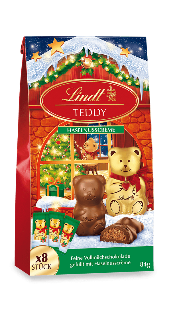 Lindt TEDDY gefüllt Nusscreme 84g