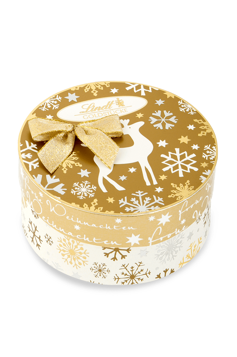 Lindt Goldstücke Pralinés Rundschachtel 140g