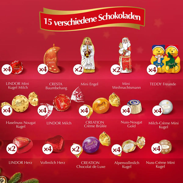 Lindt Pärchen-Adventskalender 505g