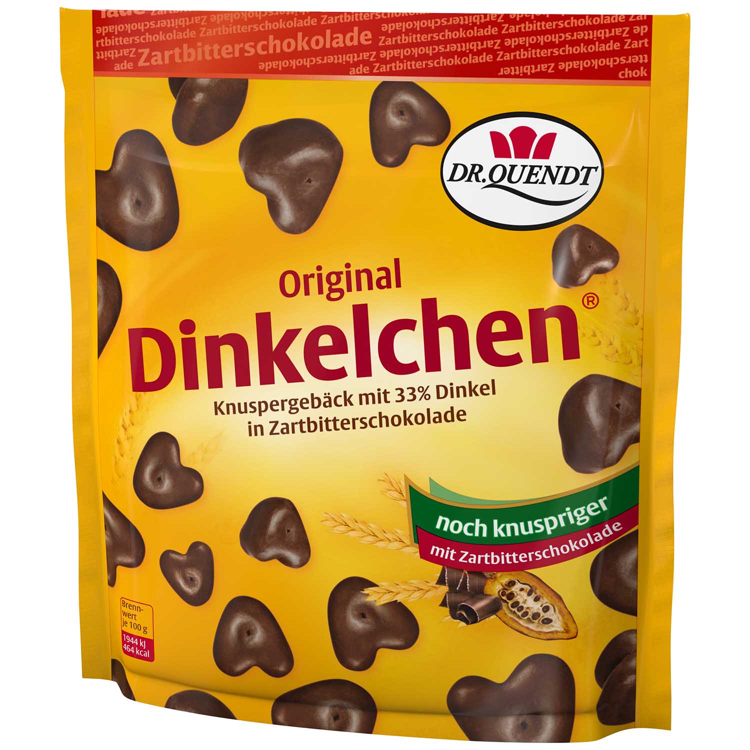 6x Dr. Quendt Original Dinkelchen Zartbitter Knuspergebäck 32% Dinkel 510g