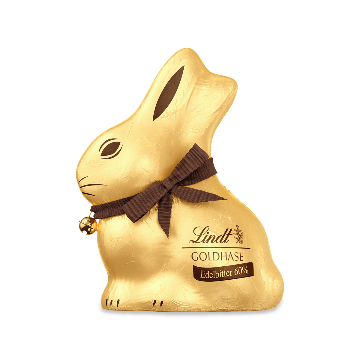Lindt Goldhase Osterhase Edelbitter 60% Dunkle Schokolade 100 g.