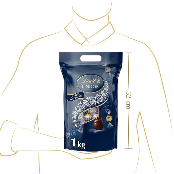 Lindt LINDOR Kugel Beutel Dunkle Mischung 1kg