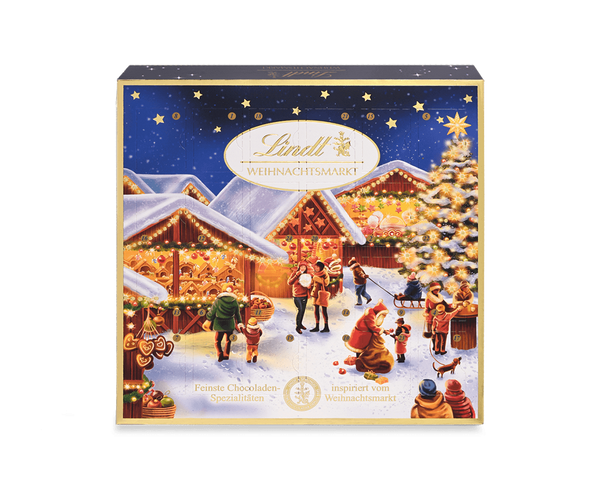 Lindt Weihnachtsmarkt Mini-Tisch-Adventskalender 115g