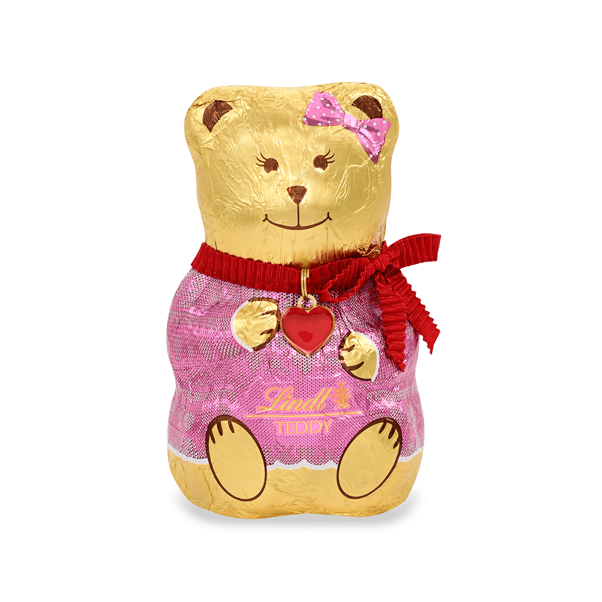 Lindt Teddy Pullover Rot/Rosa 100g