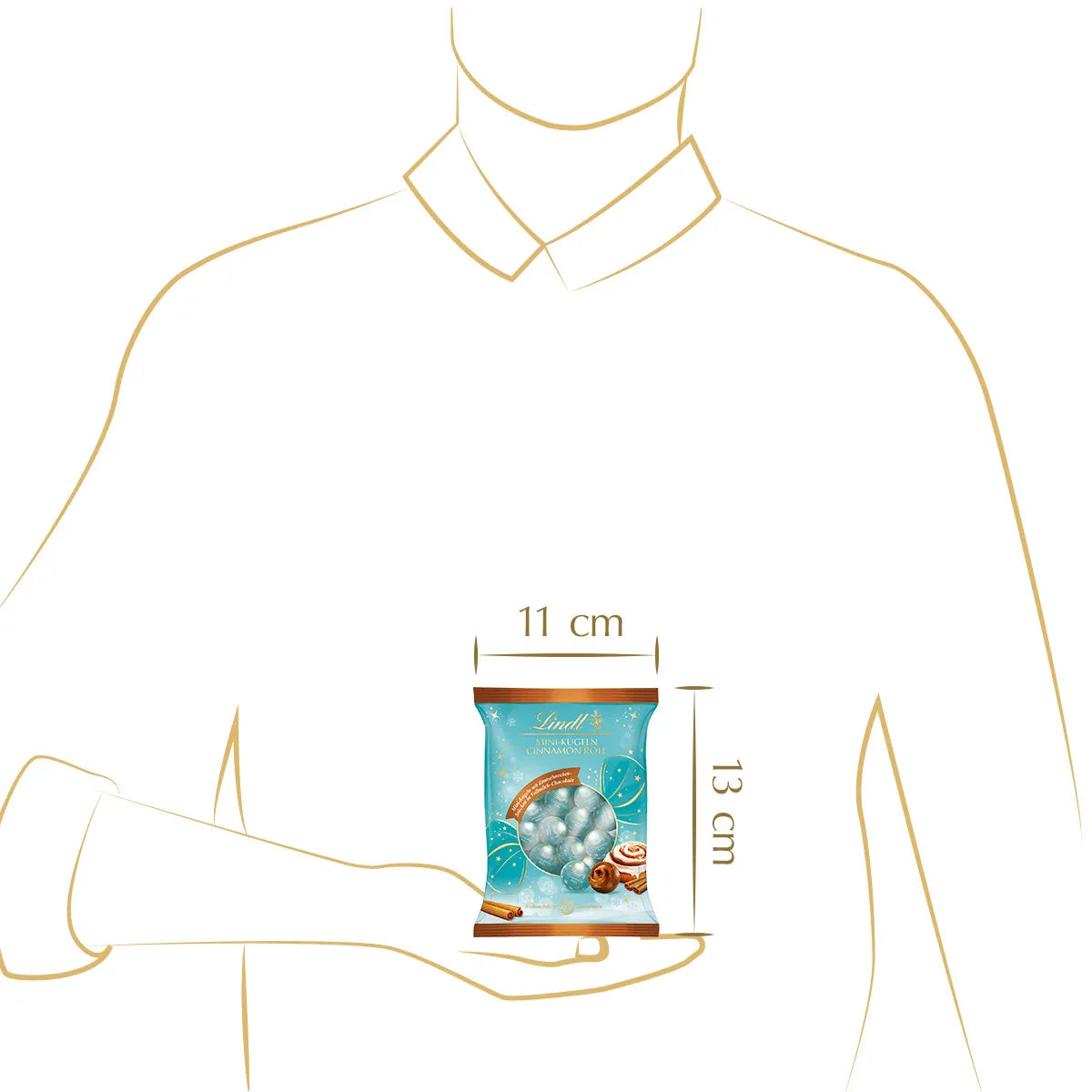 Lindt Mini-Kugel Beutel Cinnamon Roll 100g
