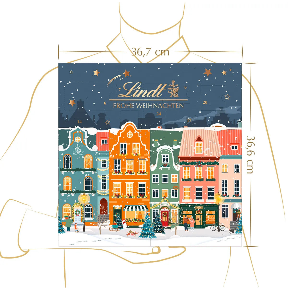 Lindt Winterhäuser Adventskalender 153g