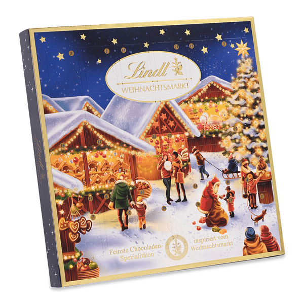 Lindt Weihnachtsmarkt Mini-Tisch-Adventskalender 115g