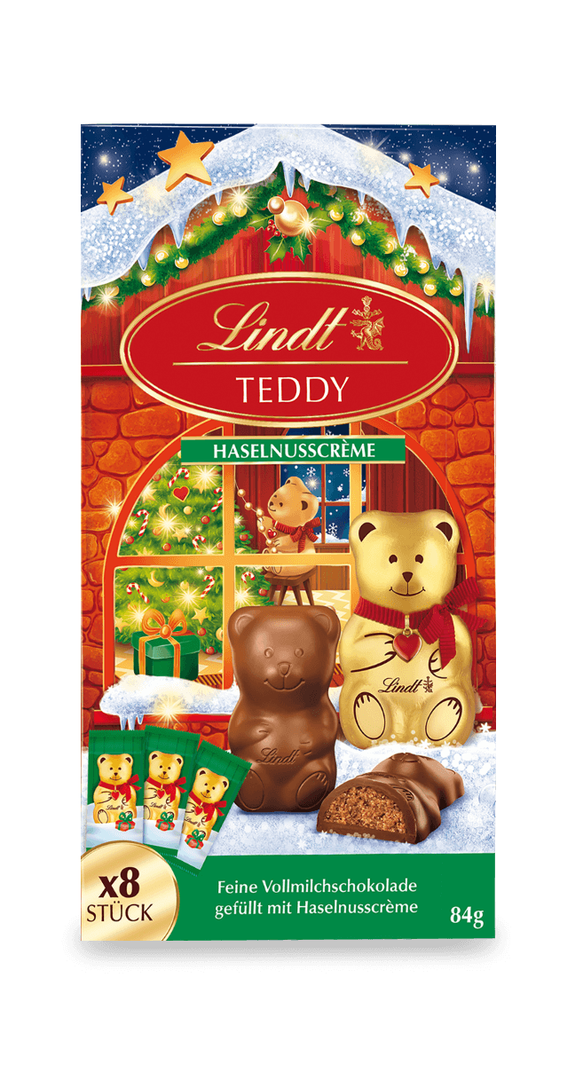 Lindt TEDDY gefüllt Nusscreme 84g
