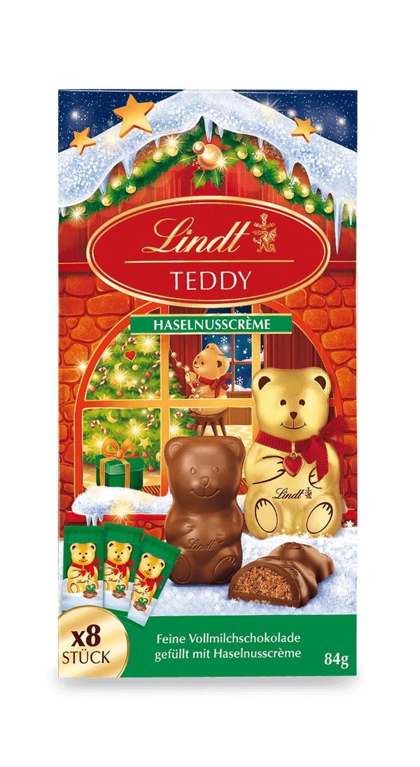Lindt TEDDY gefüllt Nusscreme 84g