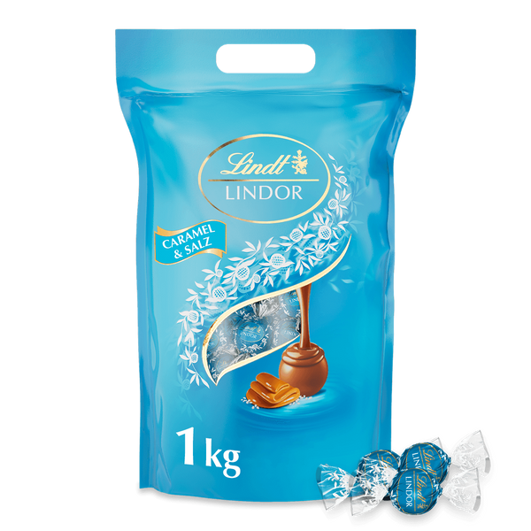 Lindt LINDOR Kugel Beutel Caramel & Salz 1kg