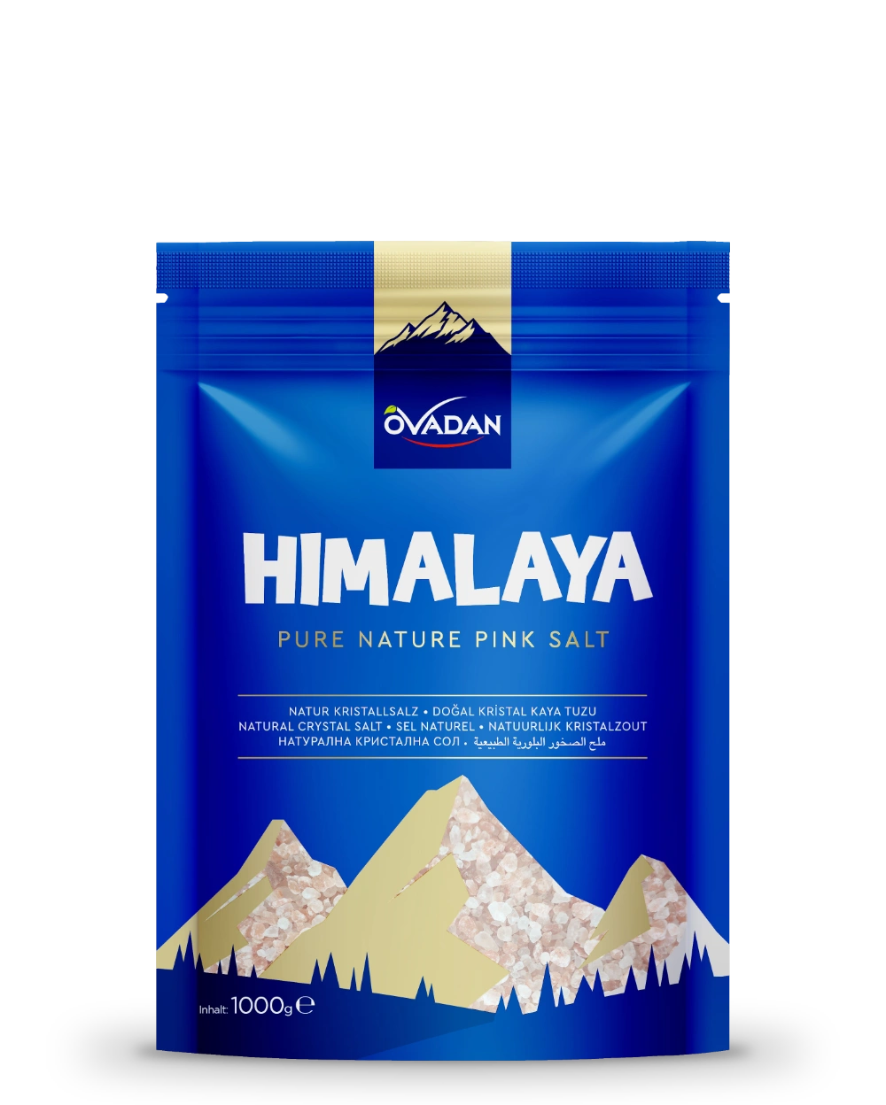 OVADAN Himayala Salz 2,5-5mm Salzkristalle Grobkörnig Naturbelassen 1kg