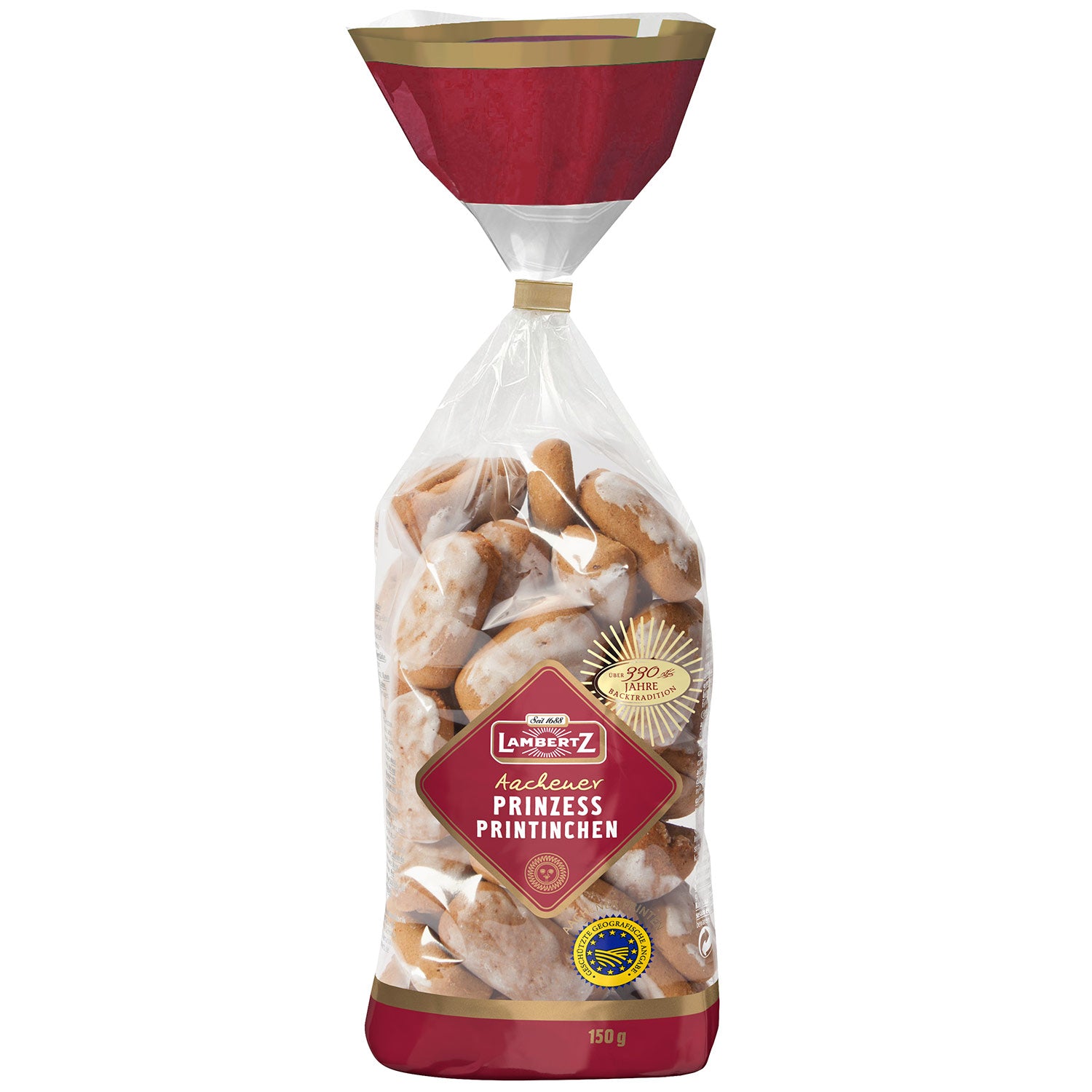 Lambertz Aachener Prinzess Printinchen | Mini Kräuter Printen mit Glasur 150g