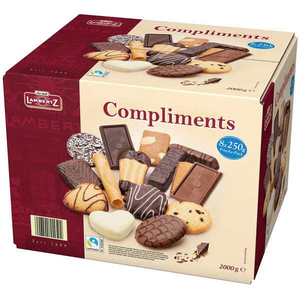 LAMBERTZ 8x250g Compliments Gebäckmischung 2kg Office Box