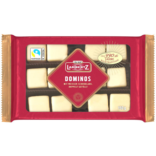Lambertz Dominos Weiße Schokolade 150g