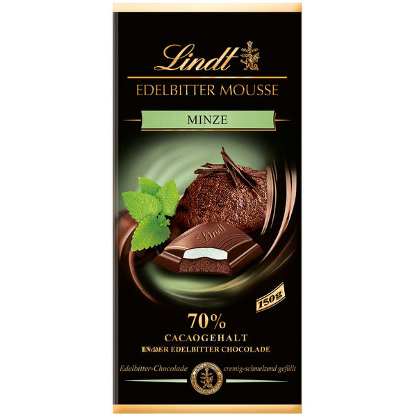 Lindt Edelbitter Mousse Minze Tafel 150g