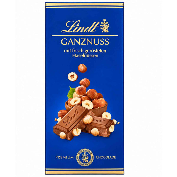 Lindt Ganznuss Vollmilch-Schokoladen Tafel 100g
