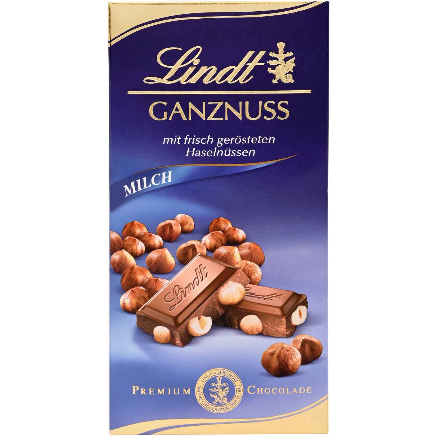 Lindt 100g Tafel Vollmilch Ganznuss