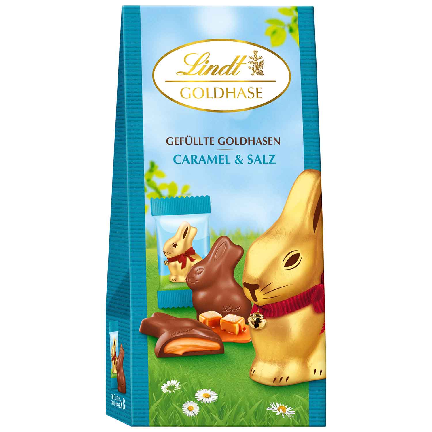 Lindt Gefüllte Goldhasen Caramel & Salz 80g