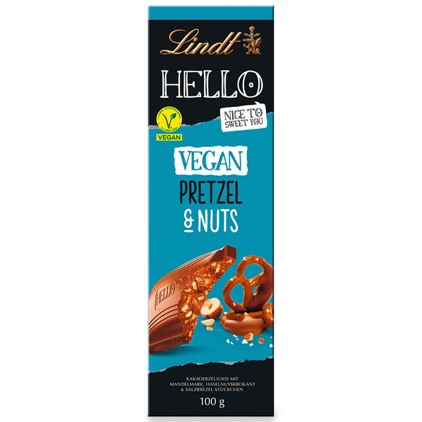 Lindt Hello Vegan Pretzel & Nuts Tafel 100g