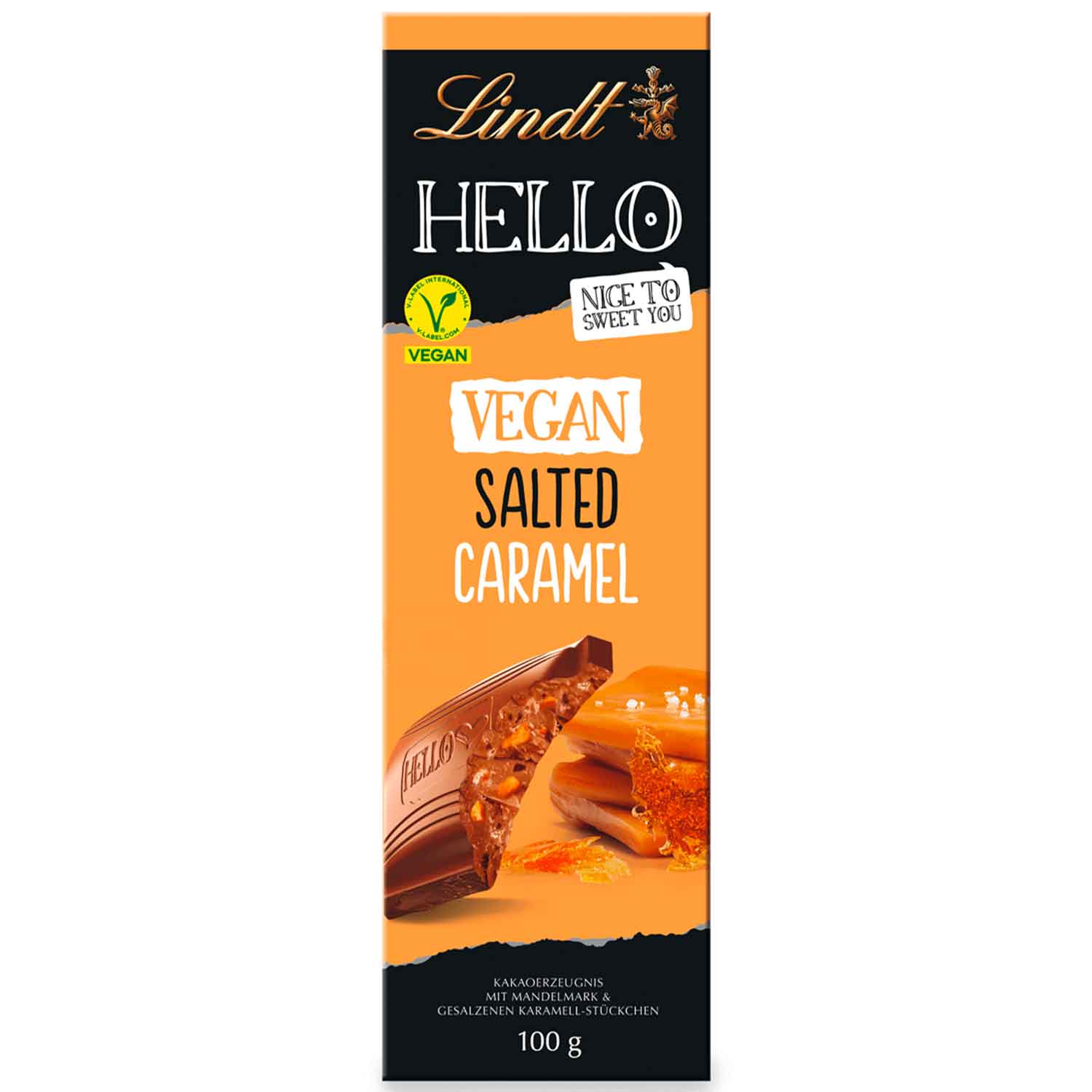 Lindt Hello Vegan Salted Caramel Tafel 100g