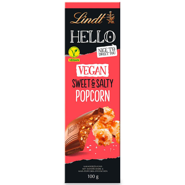 Lindt Hello Vegan Sweet & Salty Popcorn Tafel 100g