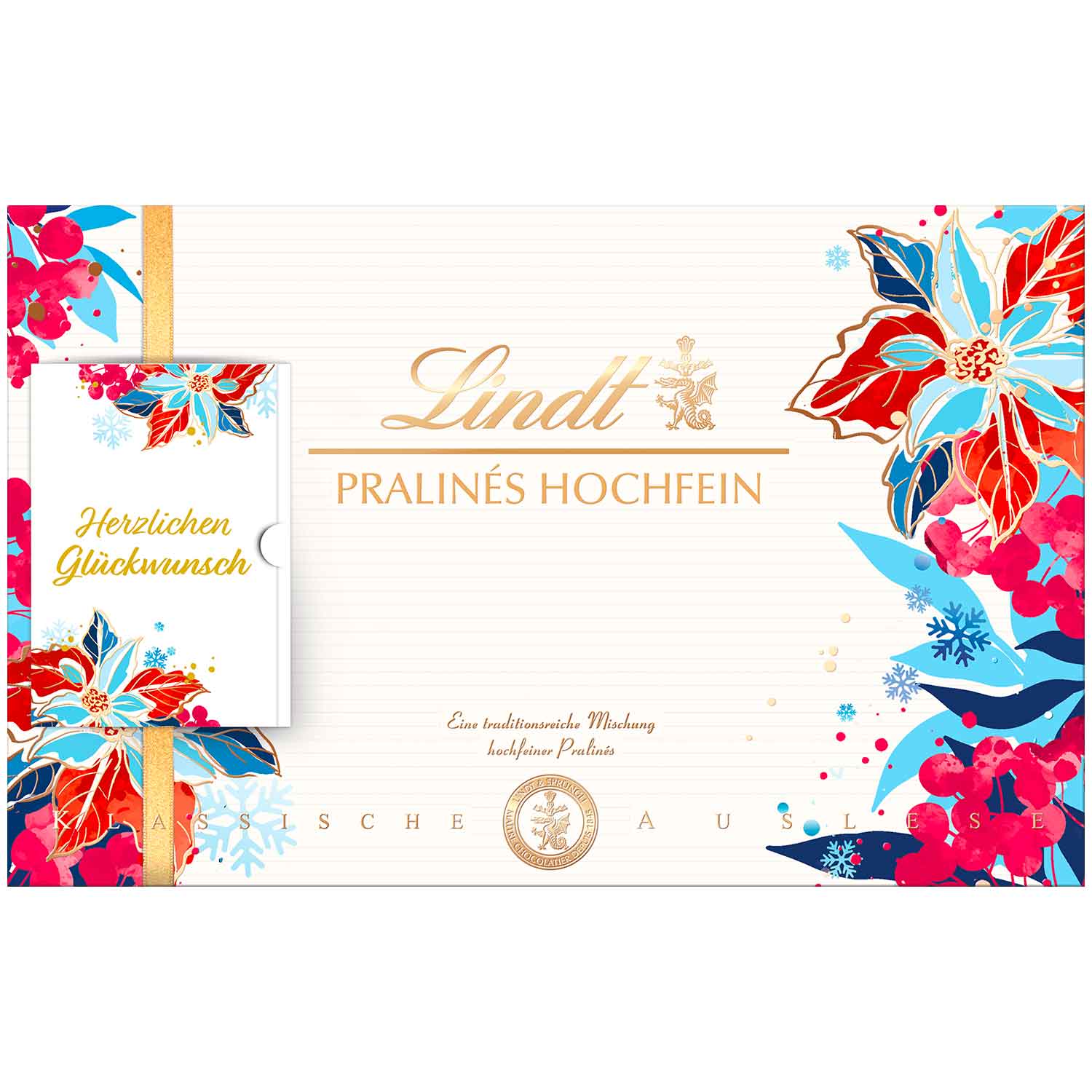 Lindt & Sprüngli Pralinés Hochfein 500 g  exklusive Lindt Pralinés-Mischung MHD 8/26