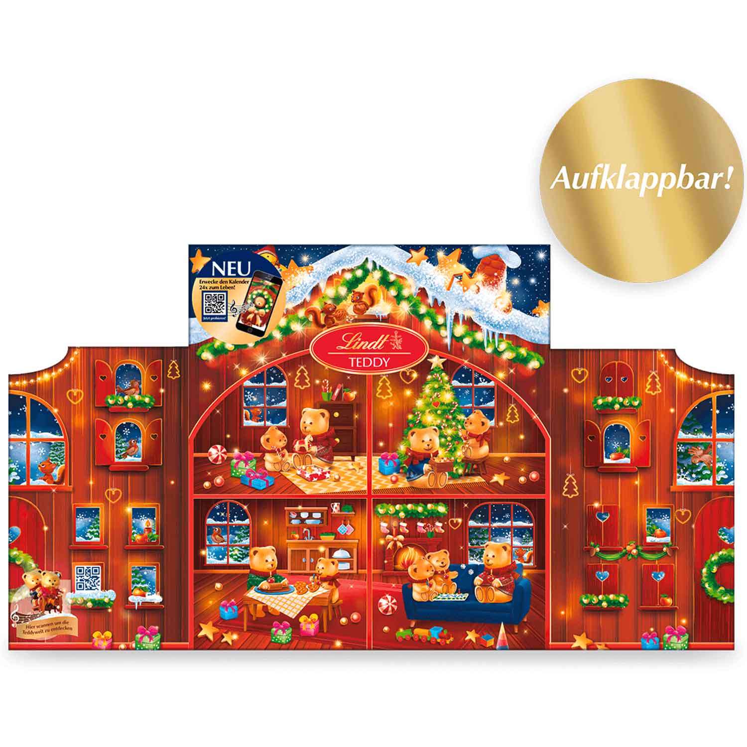 Lindt Kleiner Teddy Adventskalender 128g