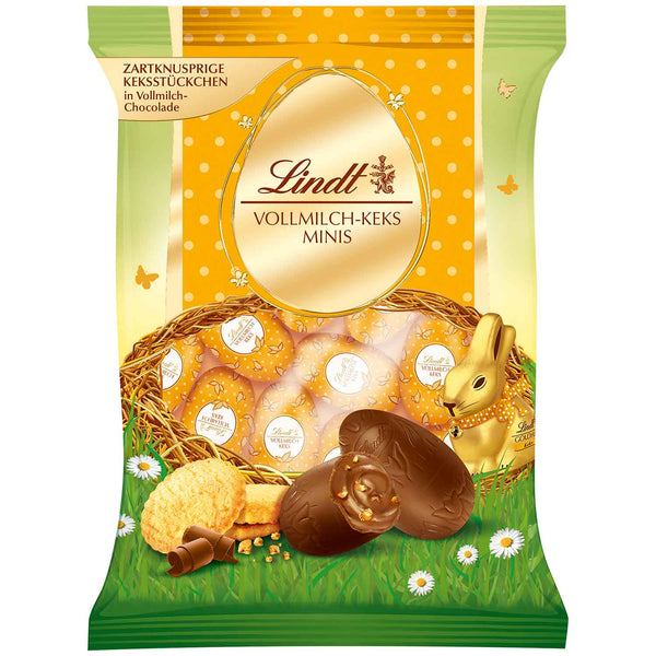 Lindt Vollmilch Keks Mini-Eier 100g