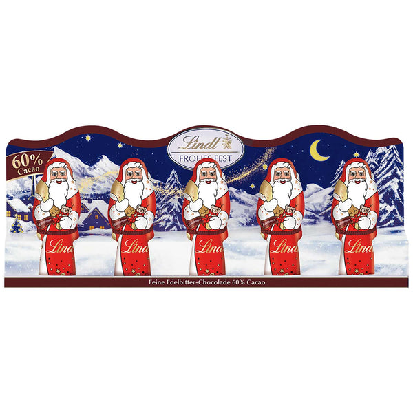 Lindt Mini-Weihnachtsmänner Edelbitter 60% 50g