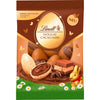 Lindt Nougat Kakao-Nibs-Eier 90g | 5 Eier aus weißer Schokolade mit Nougatfüllung und Kakaonibs