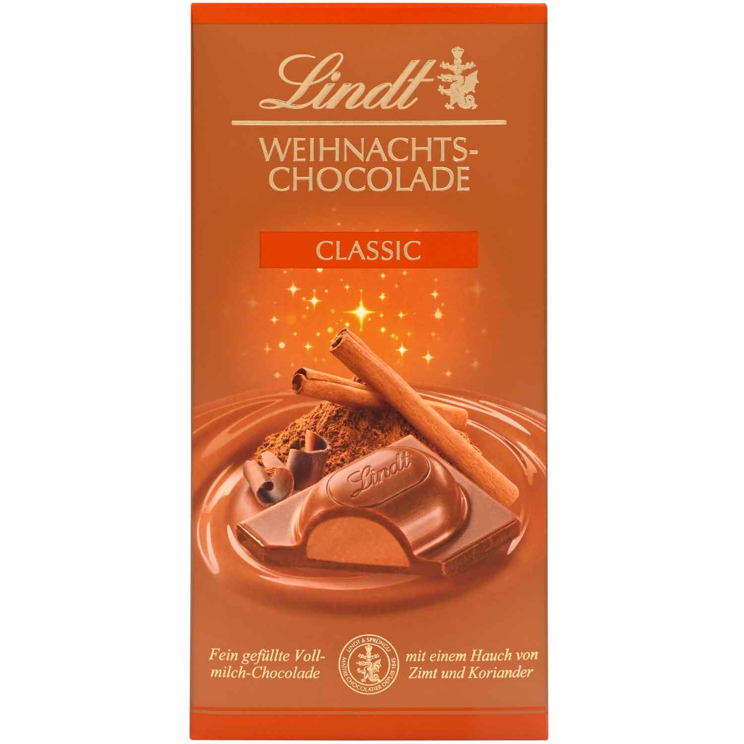Lindt Weihnachtsschokolade Classic| Weihnachts-Chocolade | 3x100g Tafel