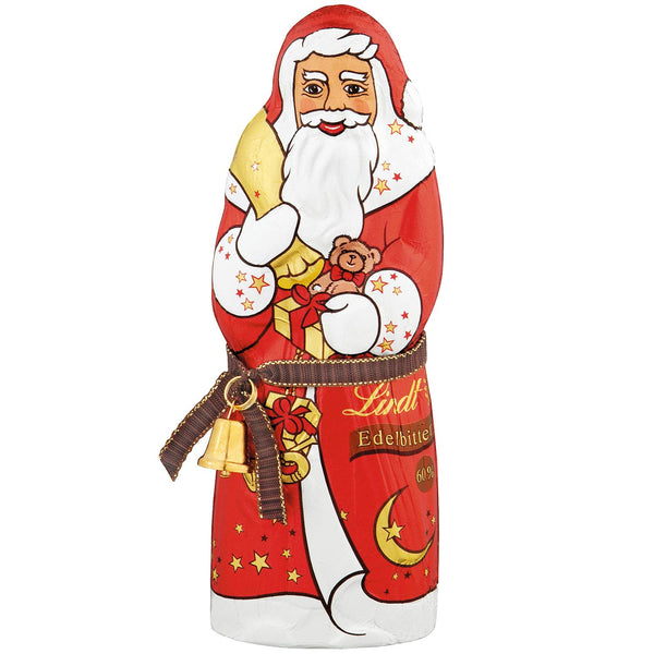 18x 125g Lindt Weihnachtsmann Edelbitter 60%  Schokolade | 2,25 kg