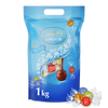 LINDOR Vollmilch Mischung 1 KG Beutel, 80 Kugeln in 4 Sorten (Milch, Pistazie, Milchcrème, Caramel) Lindt Schokolade