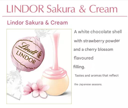 Lindor Sakura Kirschblüte Lindt Limitierte Edition 137 g + 12g ( 11+1 )
