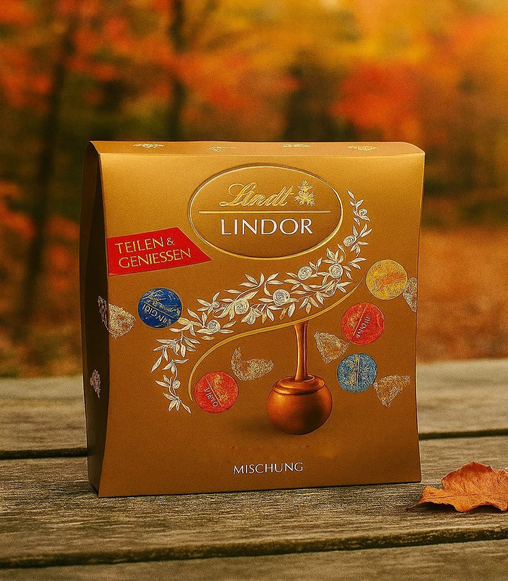 LINDOR Sharing Box GOLD , Teilen & Genießen Lindt unendlich zartschmelzend 250g