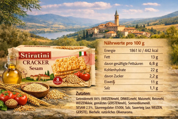 Stiratini | Cracker mit Sesam | 4x 250g | 1000g
