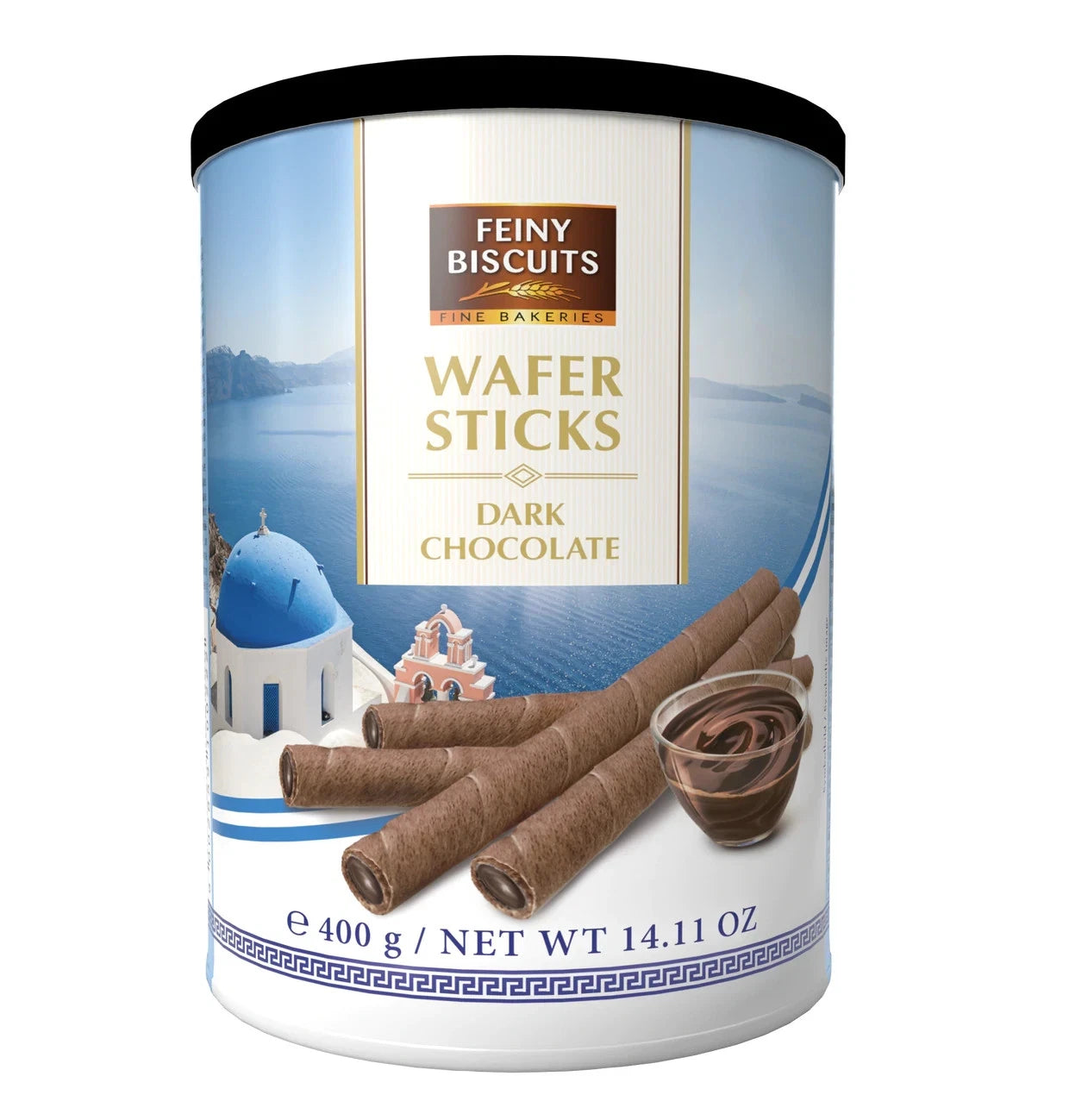 Feiny Biscuit Waffelröllchen 6er Probierpaket – Vanille, Erdbeere, Zitrone, Schokolade, Kakao-Haselnuss & ohne Füllung – 5 x 400 g + 170 g