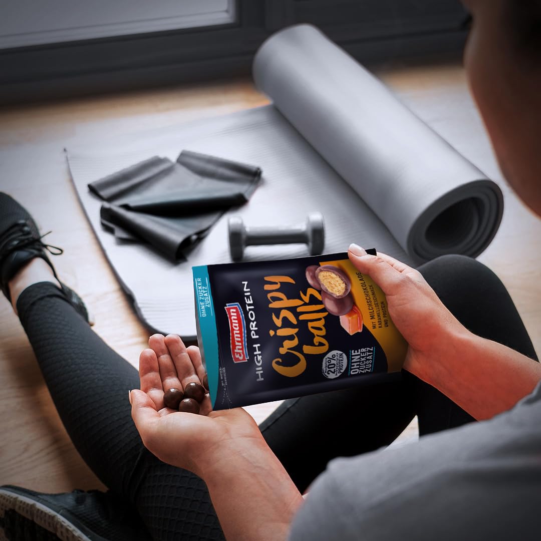 Milchschokolade Ehrmann High Protein | Crispy Balls  12x55g  Beutel = 660g