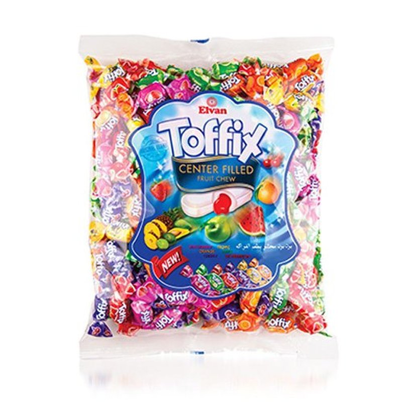 TOFFIX 8 kg fruchtig gefüllte Kaubonbons von Elvan  Wurfmaterial MHD 11/2026