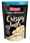 High Protein Crispy Balls in Weisse Schokolade ohne Zucker von Ehrmann 6x55g  Beutel