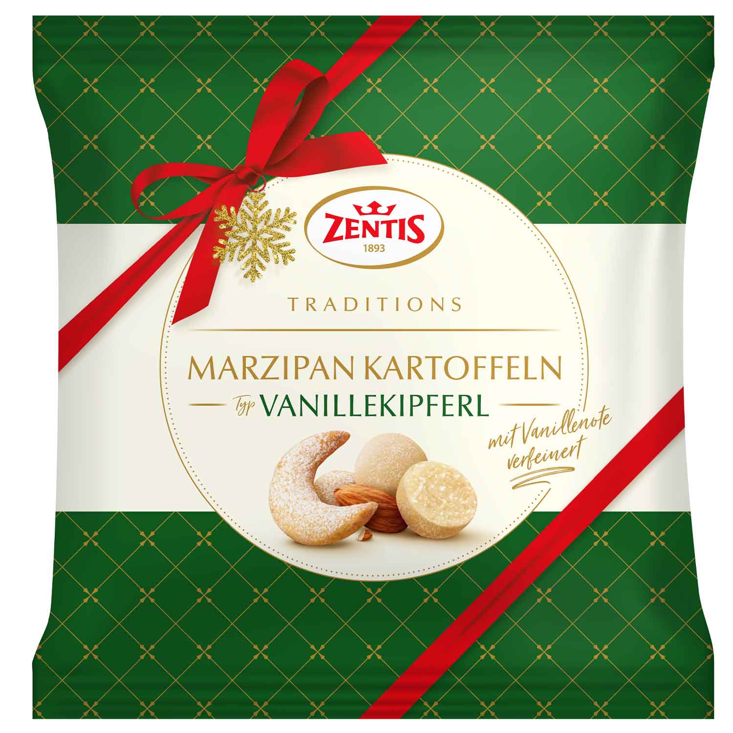 Zentis Vanillekipferl Marzipan Kartoffeln echt lecker Volltreffer 100g