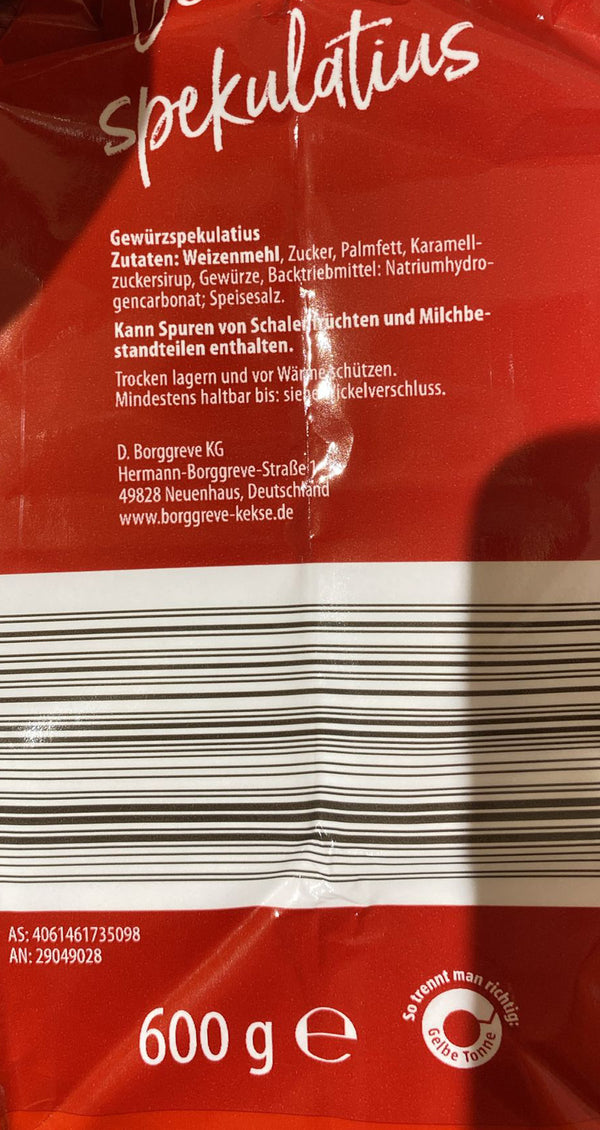 600g Gewürzspekulatius | Borggreve - Wintertraum | 600g