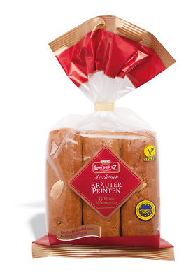 20 x 200 gr. LAMBERTZ Aachener Printen Kräuter-printen 4 kg. ||  ggA verifiziert MHD: 30/04/2026