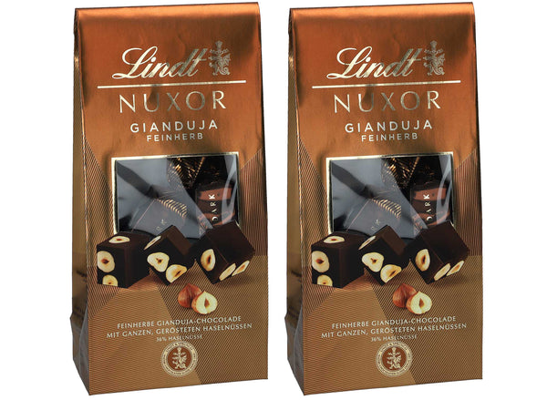 Lindt NUXOR Gianduja Feinherb Beutel 2x 103g = 206g
