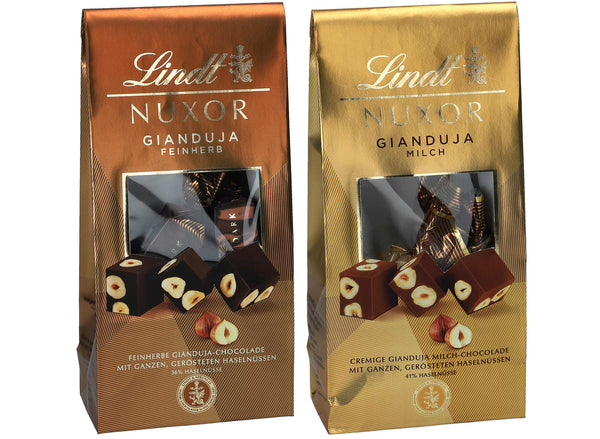 Lindt NUXOR Gianduja Feinherb & Milch  zu je 103g = 206g