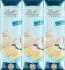 LINDT Sommer-Tafeln 3x 100g Weisse Schokolade mit erfrischend exotischer Cocos Füllung  300g